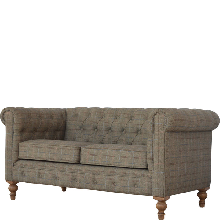 Multi Tweed Two Seat Chesterfield