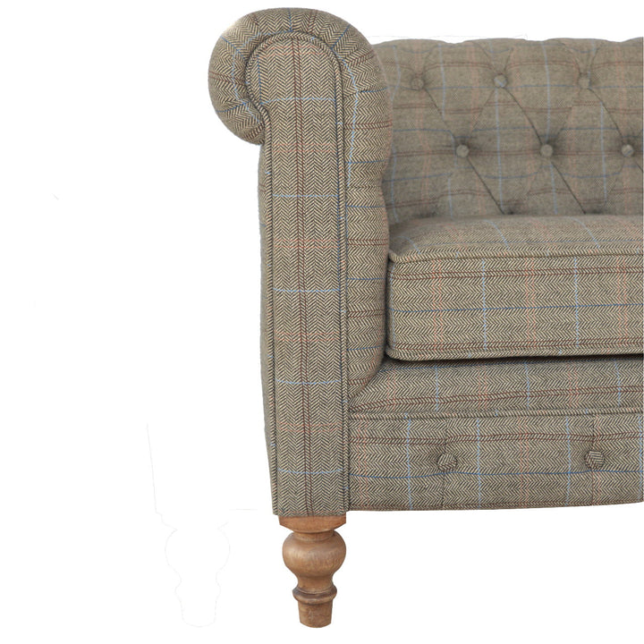 Multi Tweed Two Seat Chesterfield