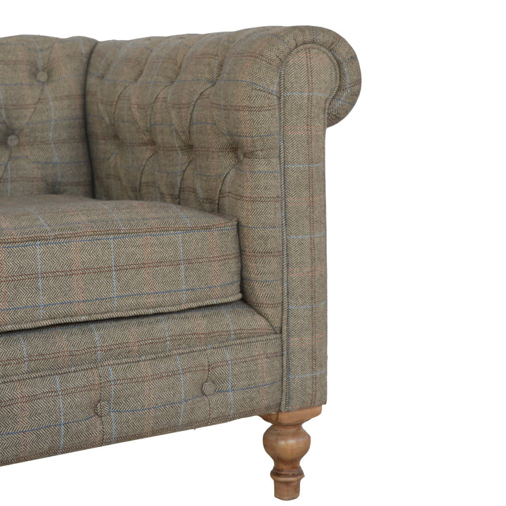 Multi Tweed Two Seat Chesterfield