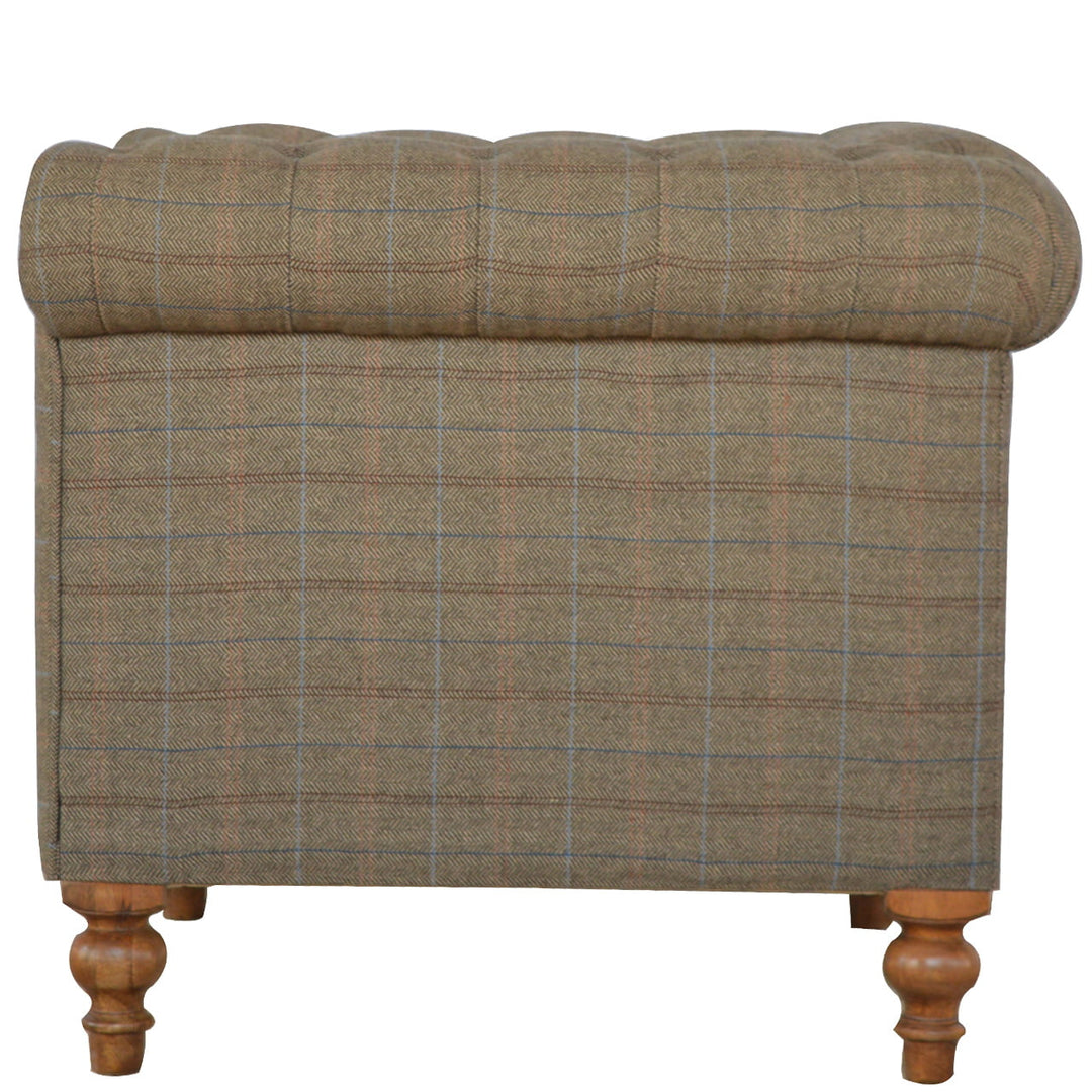 Multi Tweed Two Seat Chesterfield