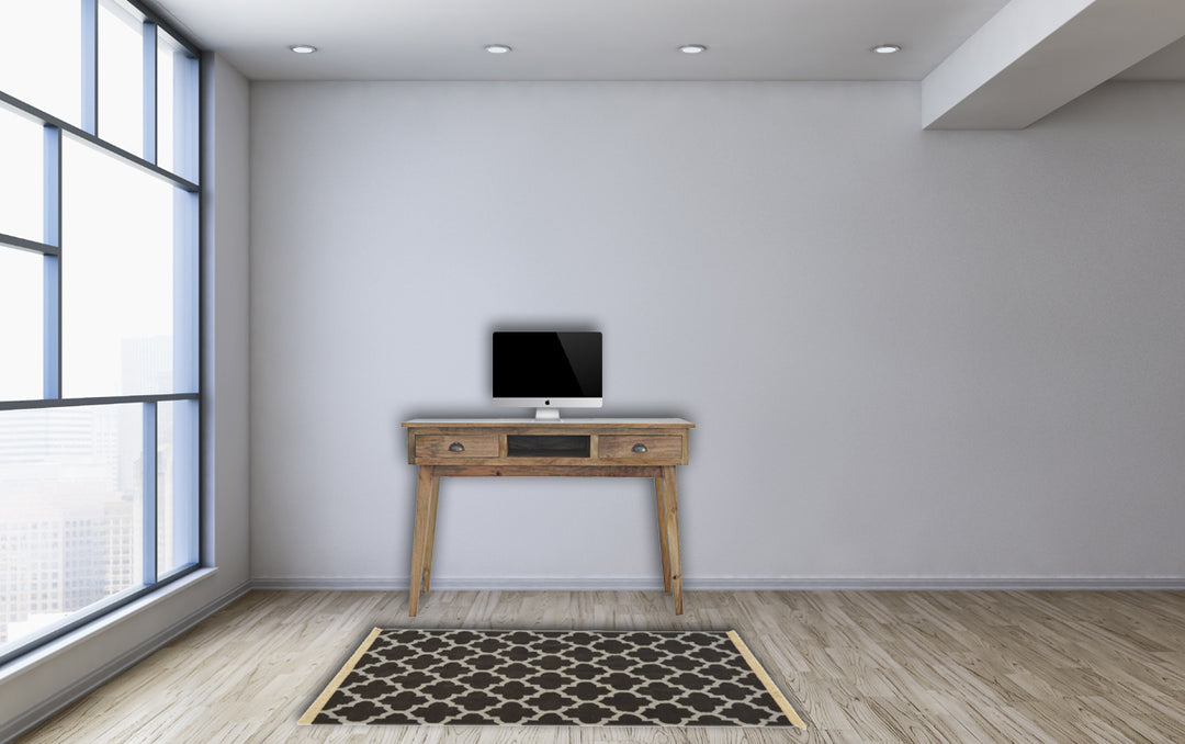 Two Drawer Shell Writing Desk