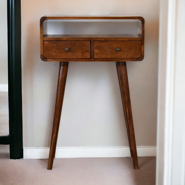 Mini Chestnut Console Table