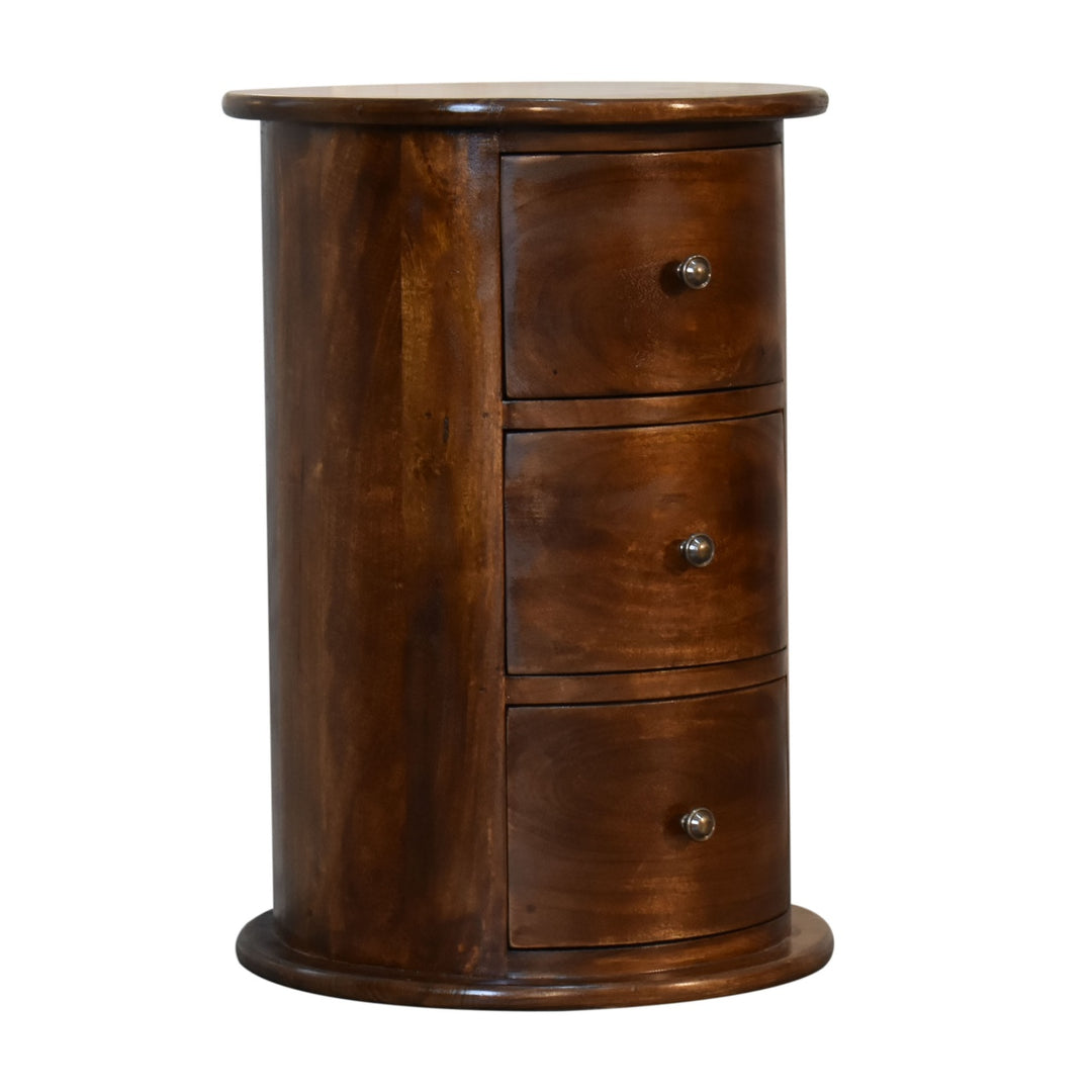 Three Drawer Chestnut Drum