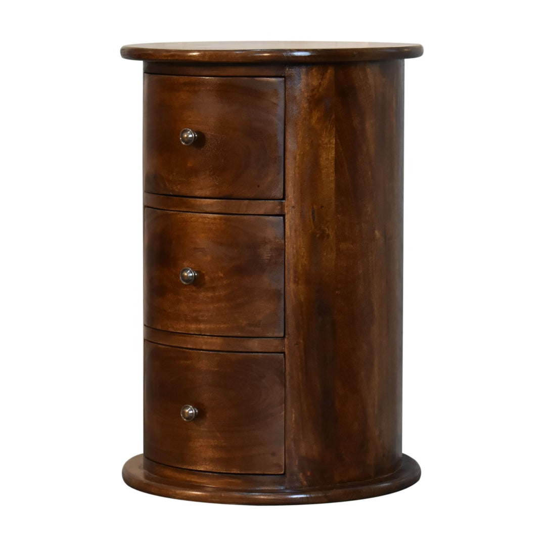 Three Drawer Chestnut Drum