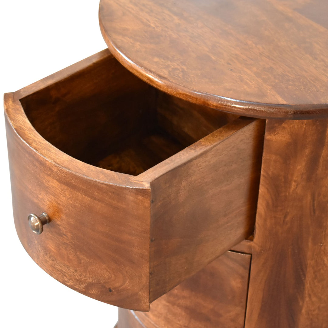 Three Drawer Chestnut Drum