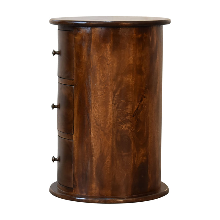 Three Drawer Chestnut Drum