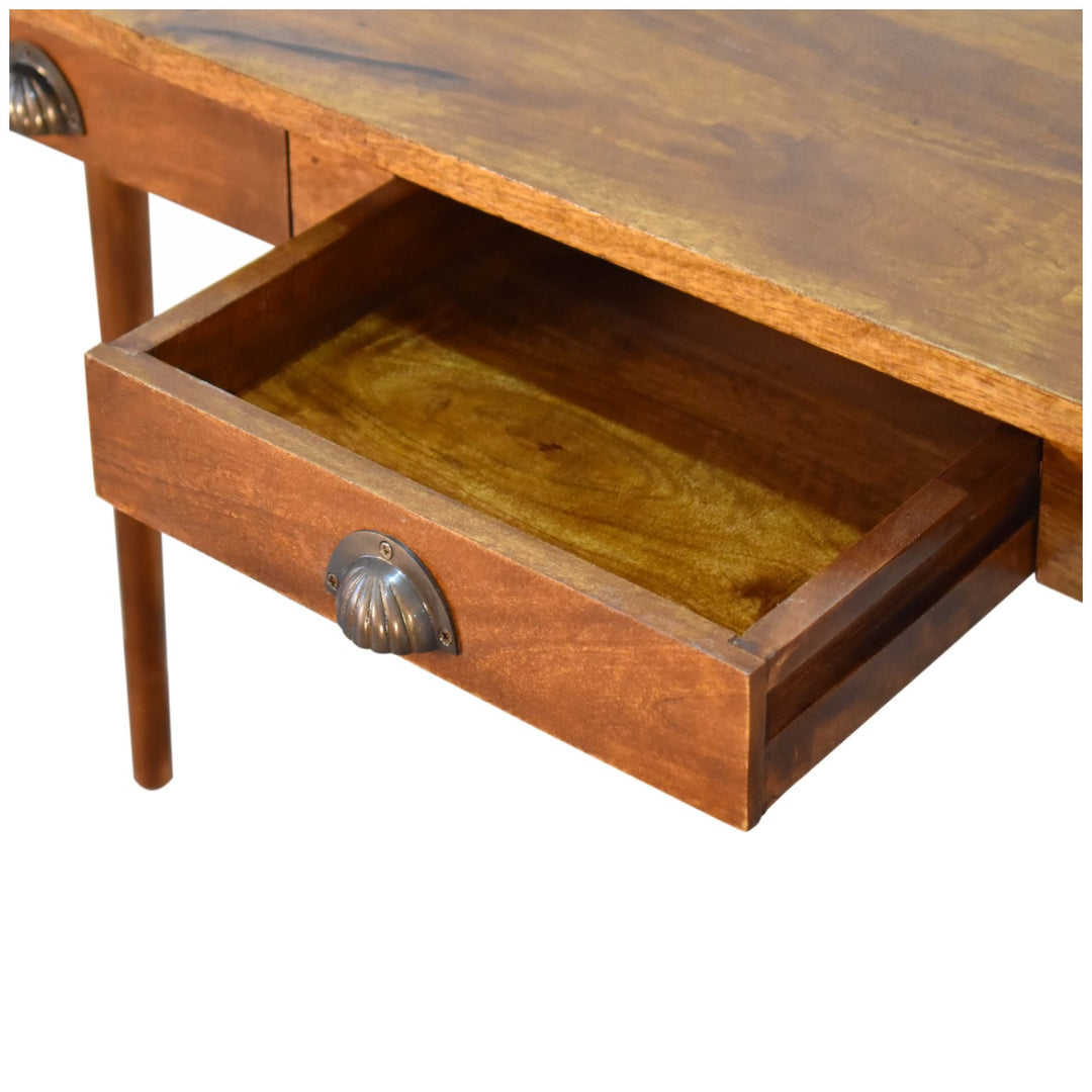 Two Drawer Chestnut Writing Desk