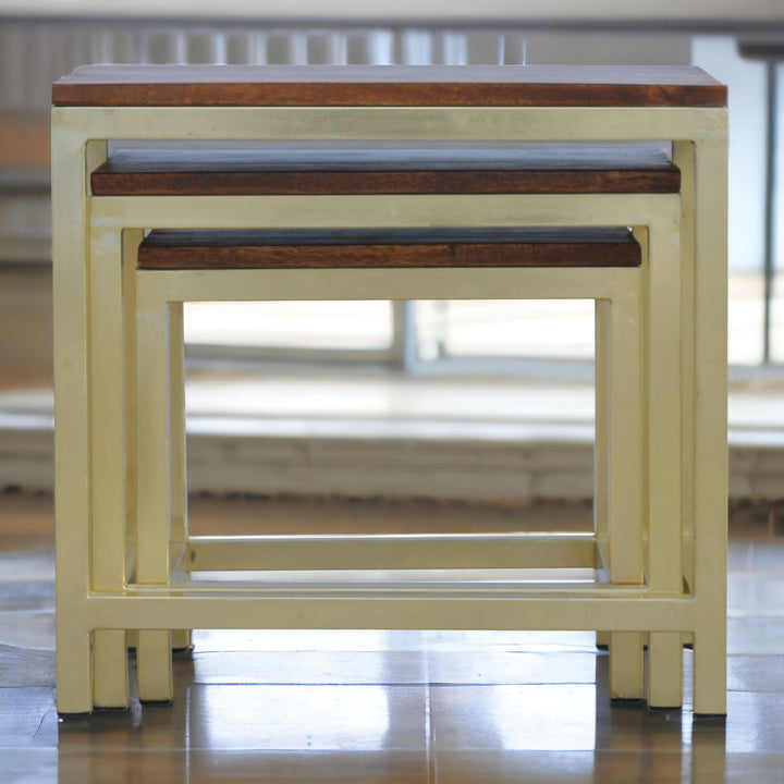 Chunky Gold Table Set of Three