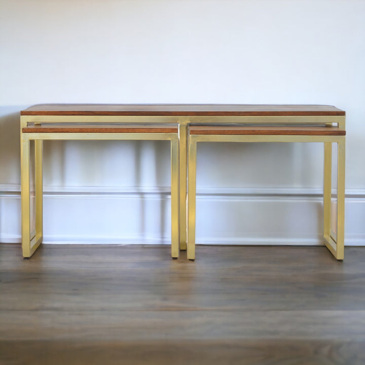 Chunky Gold Table Set of Three