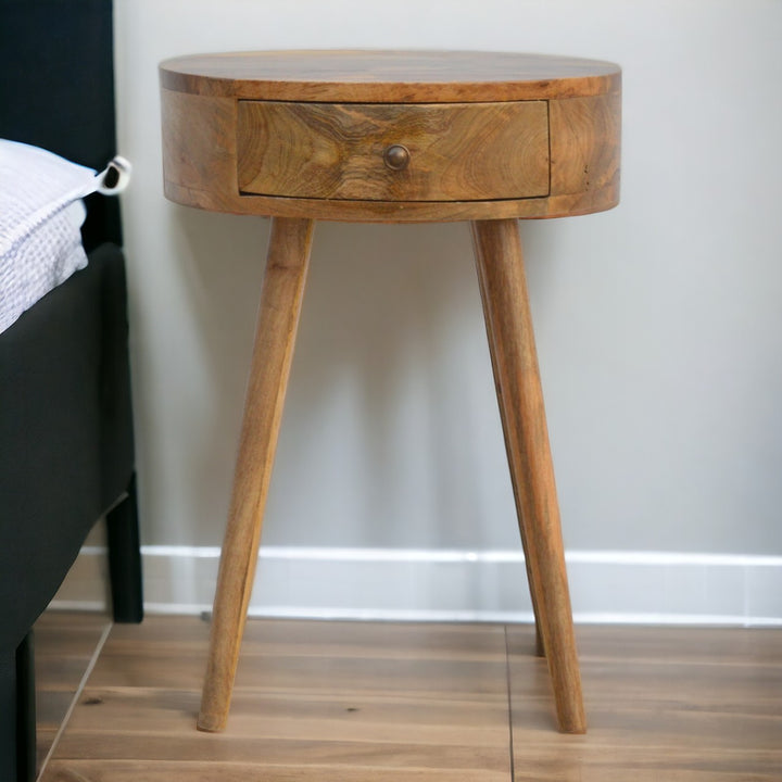 Nordic Circular Shaped Bedside