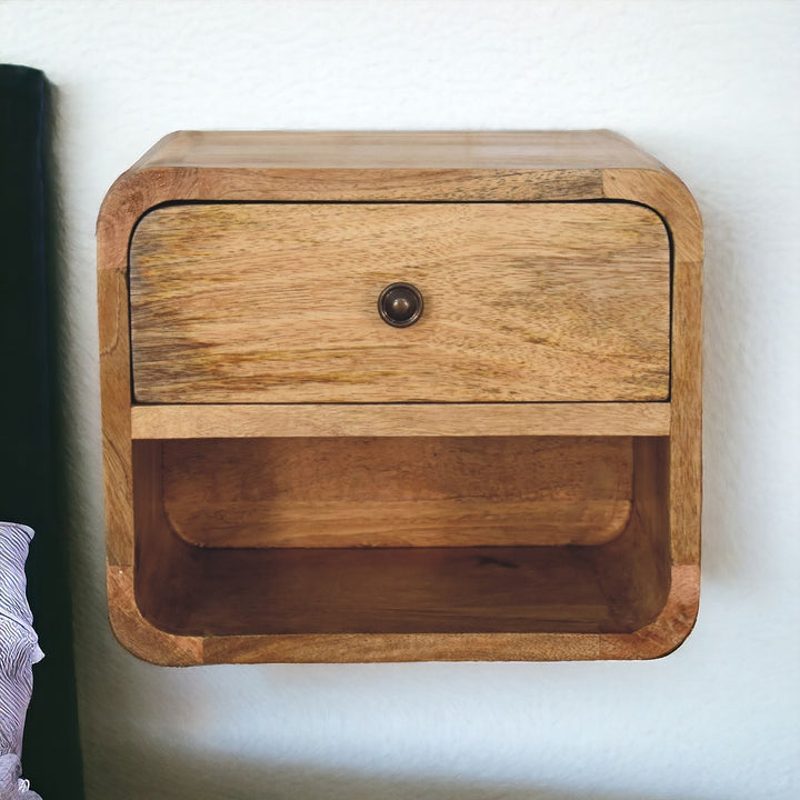 Mini Oakish Floating Open Bedside