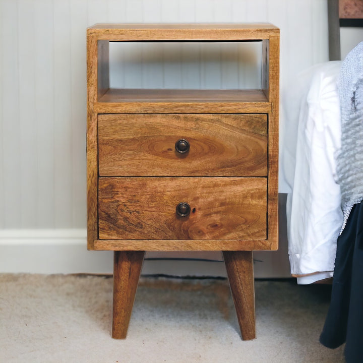 Mini Oakish Classic Open Bedside