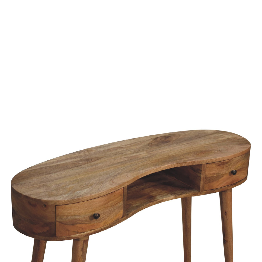 Oakish Wave Writing Desk