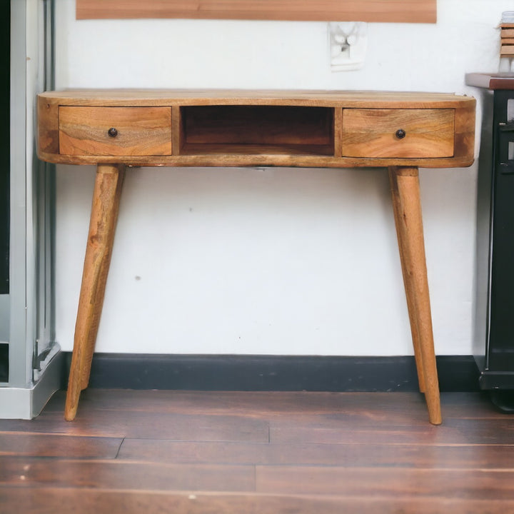 Oakish Wave Writing Desk