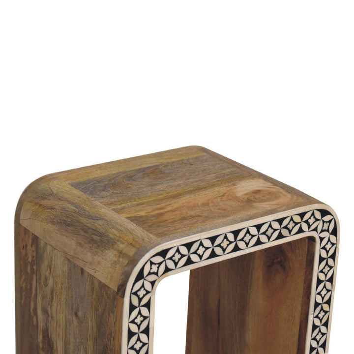 Edessa Bone Inlay End Table