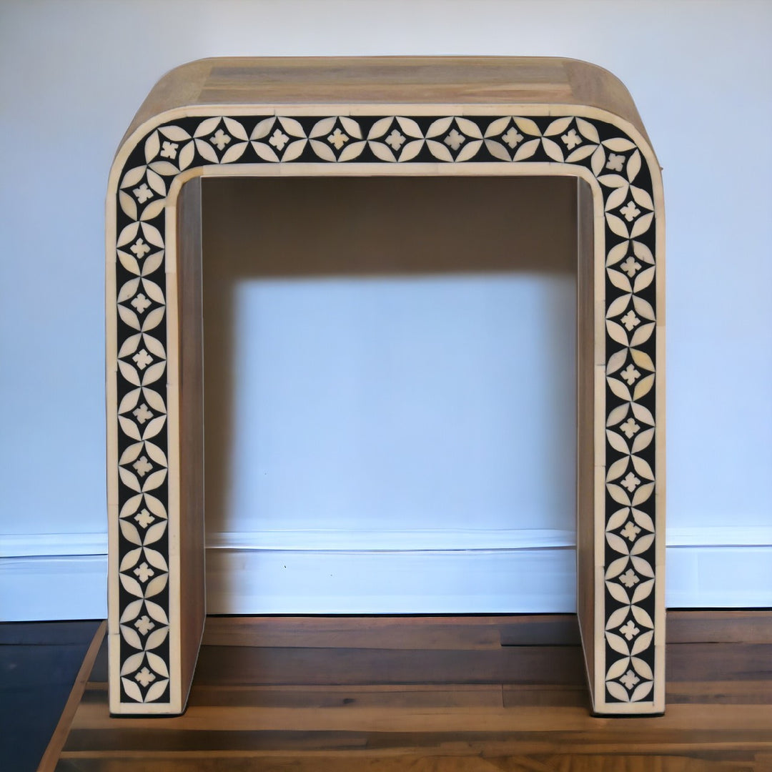 Edessa Bone Inlay End Table