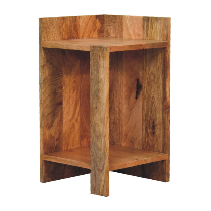 Oakish Box Bedside