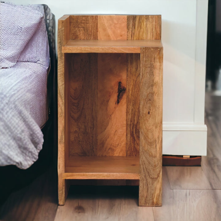 Oakish Box Bedside