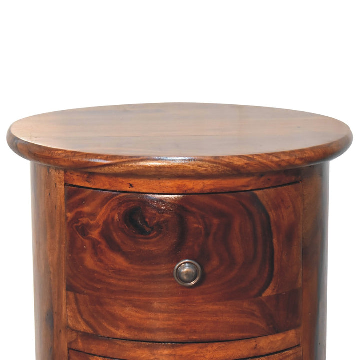 Three Drawer Chestnut Sheesham Drum