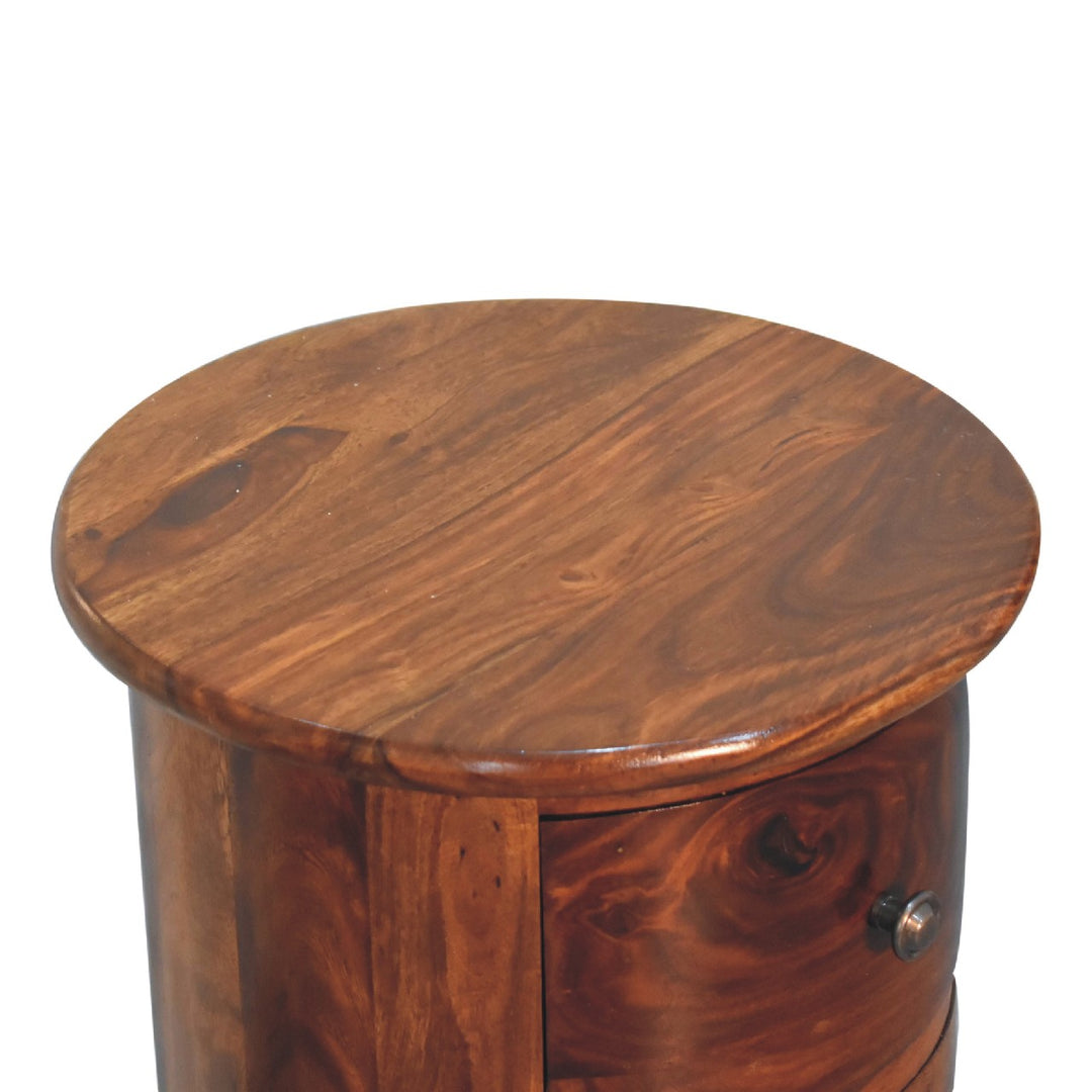 Three Drawer Chestnut Sheesham Drum