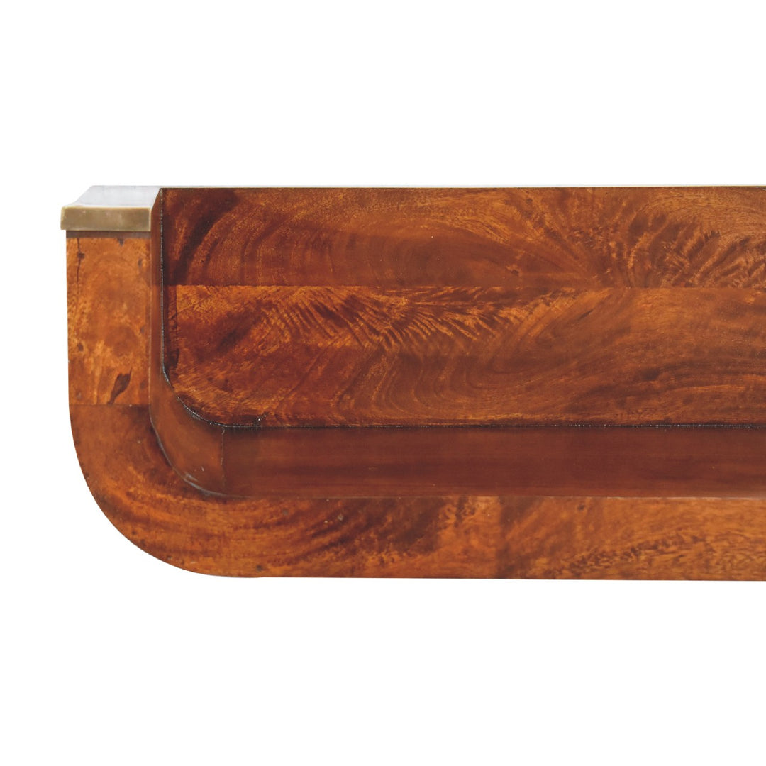 Indira Chestnut Floating Console