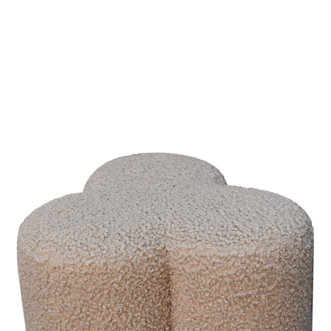 Mud Boucle Clover Footstool