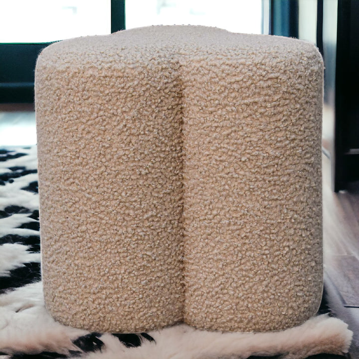 Mud Boucle Clover Footstool