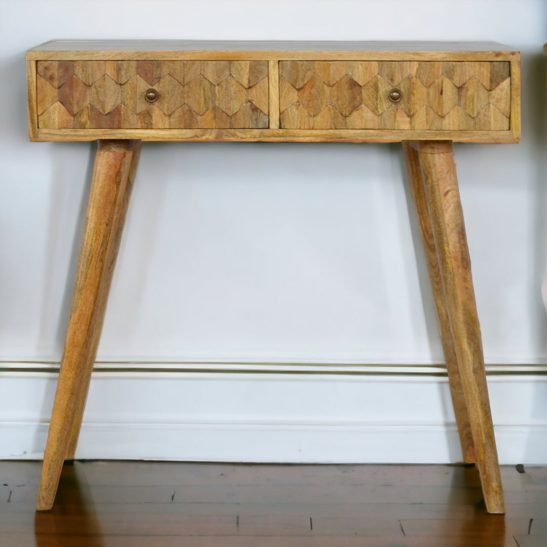 Pineapple Carved Console Table