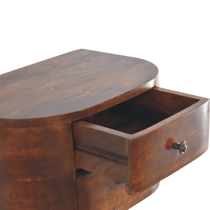 Lunar Two Drawer Floating Bedside