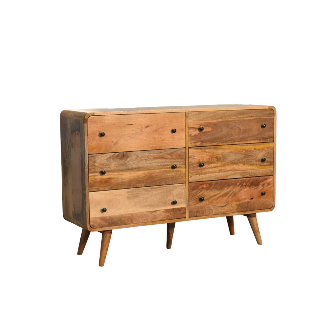 Large Curved Oakish Chest