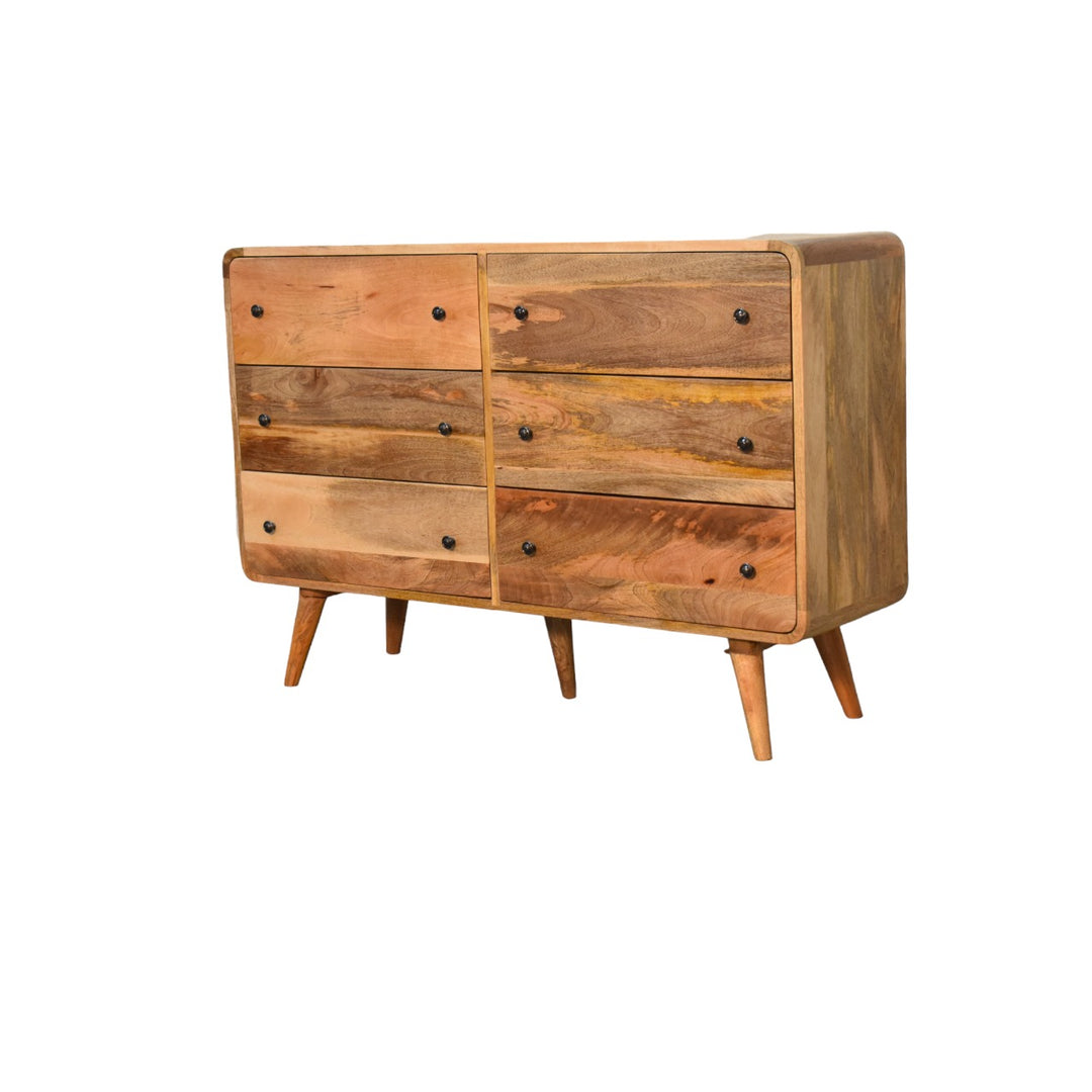 Large Curved Oakish Chest