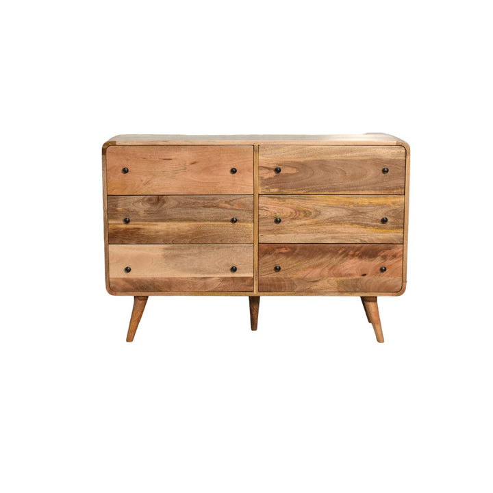 Large Curved Oakish Chest