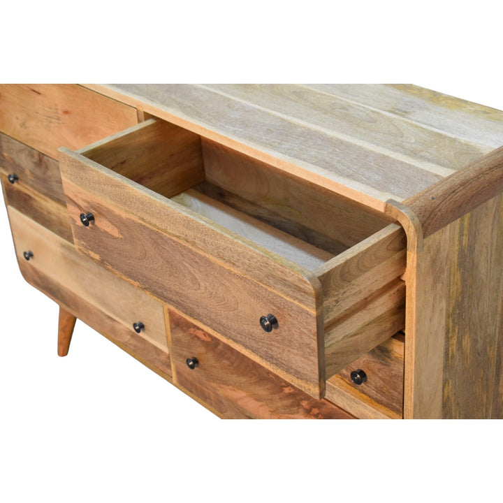 Large Curved Oakish Chest