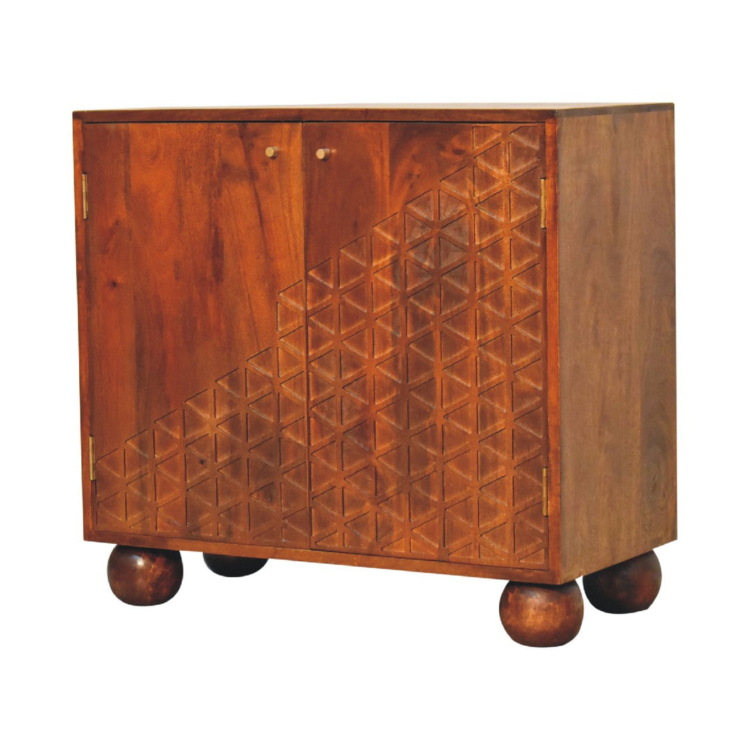 Chestnut Dice Cabinet