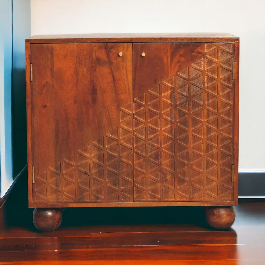 Chestnut Dice Cabinet