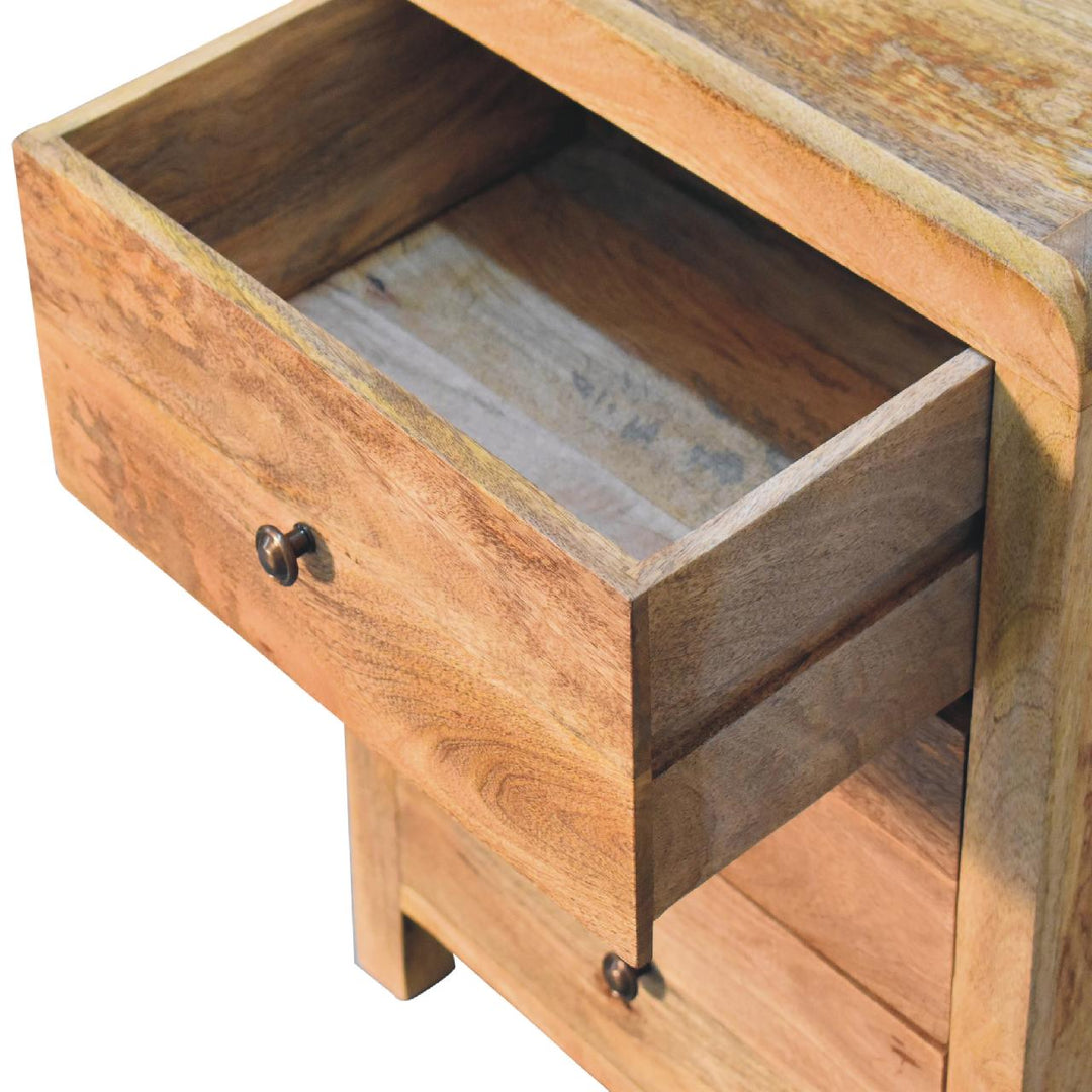 Aspen Oakish Three Drawer Bedside