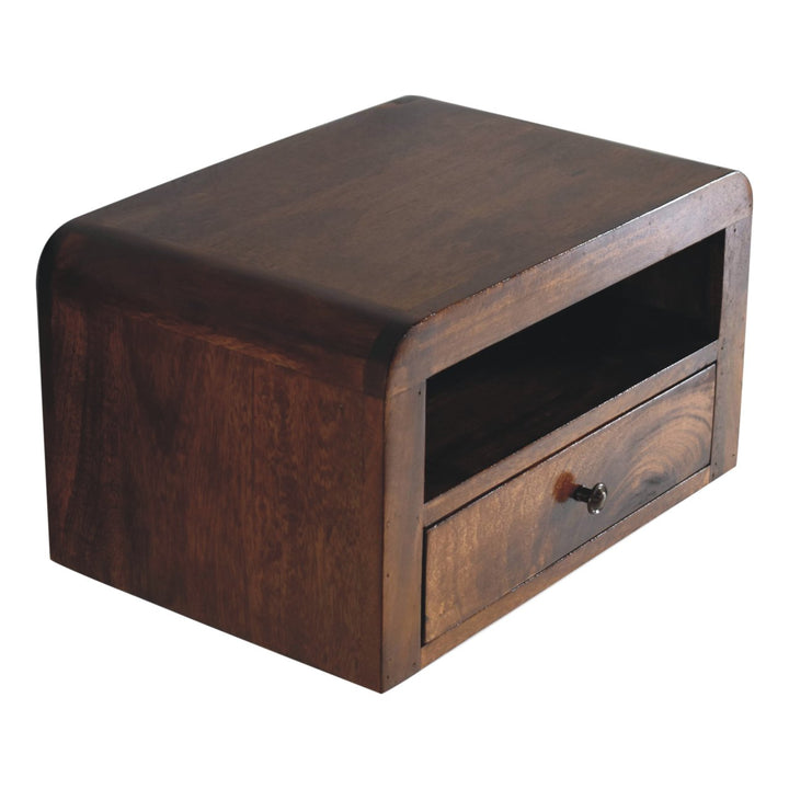 Chunky Chestnut Floating Bedside